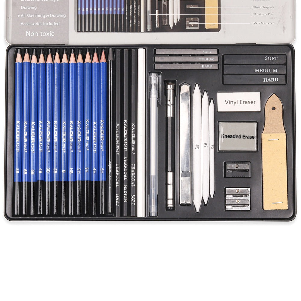 36 Sketching Tools, Professional Artist Drawing Pencils Sketching Pencil Set