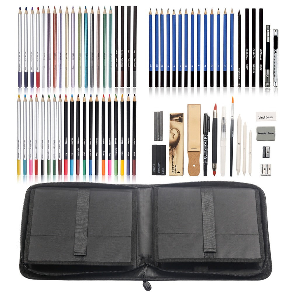 83 Sketching Color Pencil Set, Professional Art Drawing Pencils Stationery Set