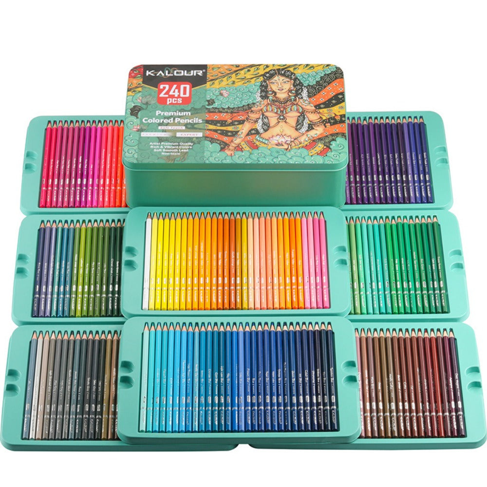 240 Colors Lead Pencils Set, Hand Drawn Graffiti Colored Pencils, Art Drawing Pencils