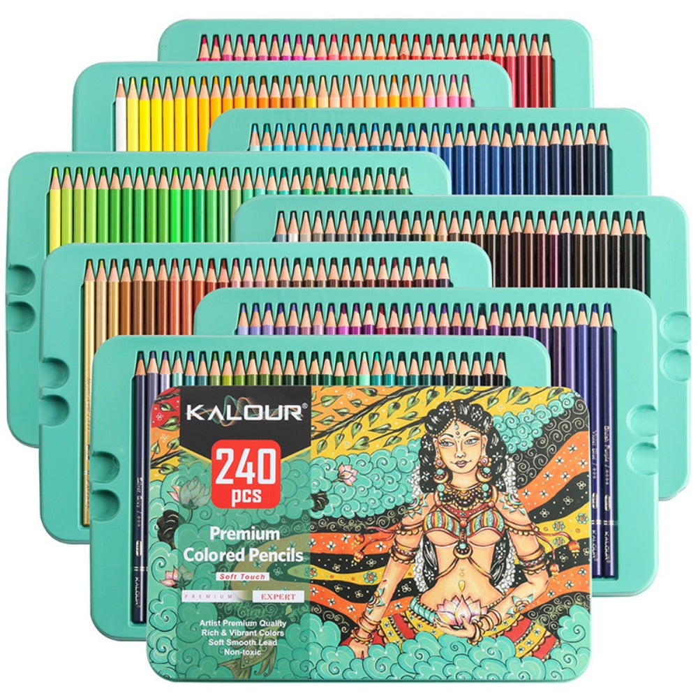 240 Colors Lead Pencils Set, Hand Drawn Graffiti Colored Pencils, Art Drawing Pencils