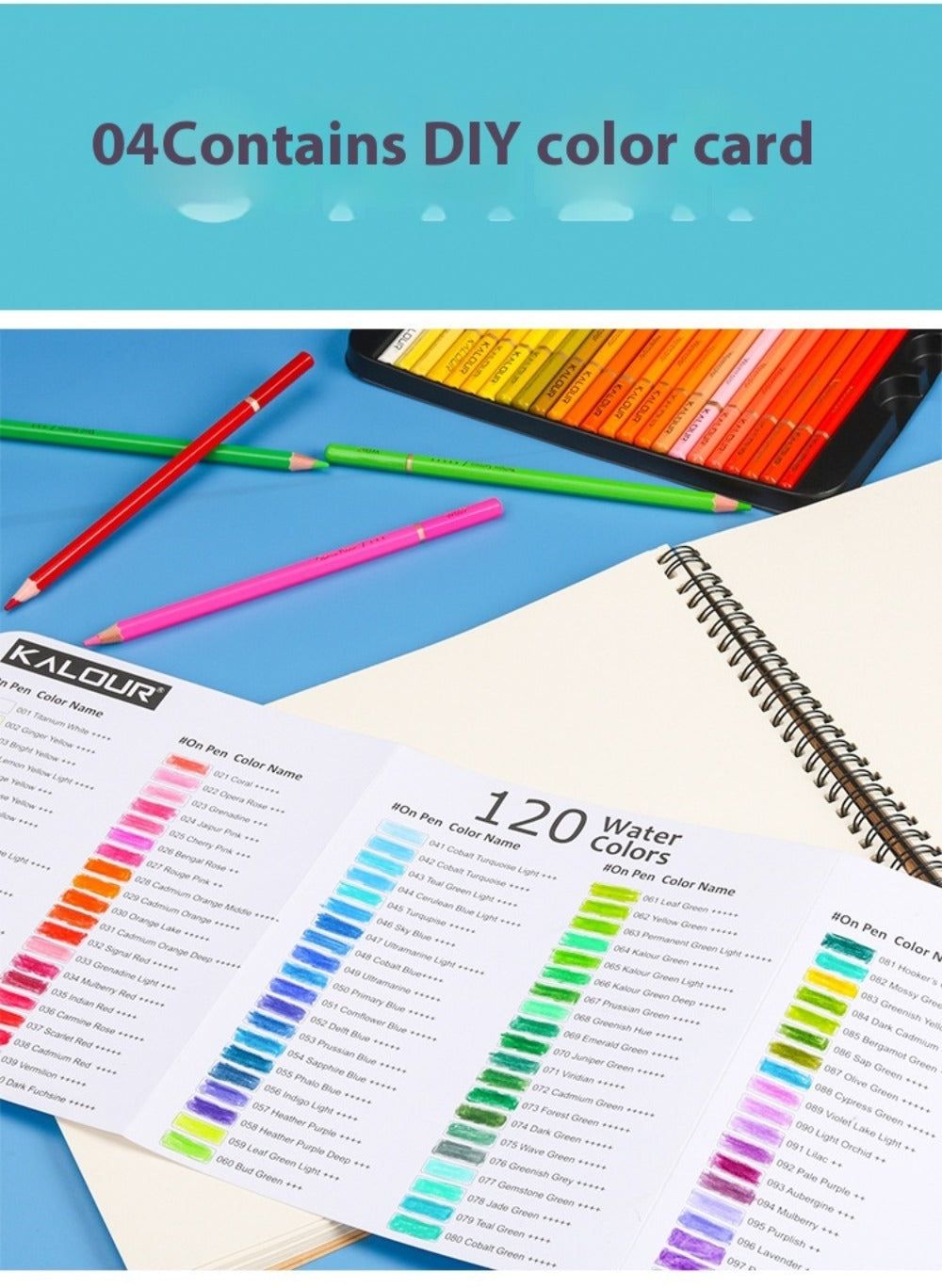 120 Colors, Water-soluble Colored Pencils, Art Drawing Pencils, Colored Lead Painting Tin Set