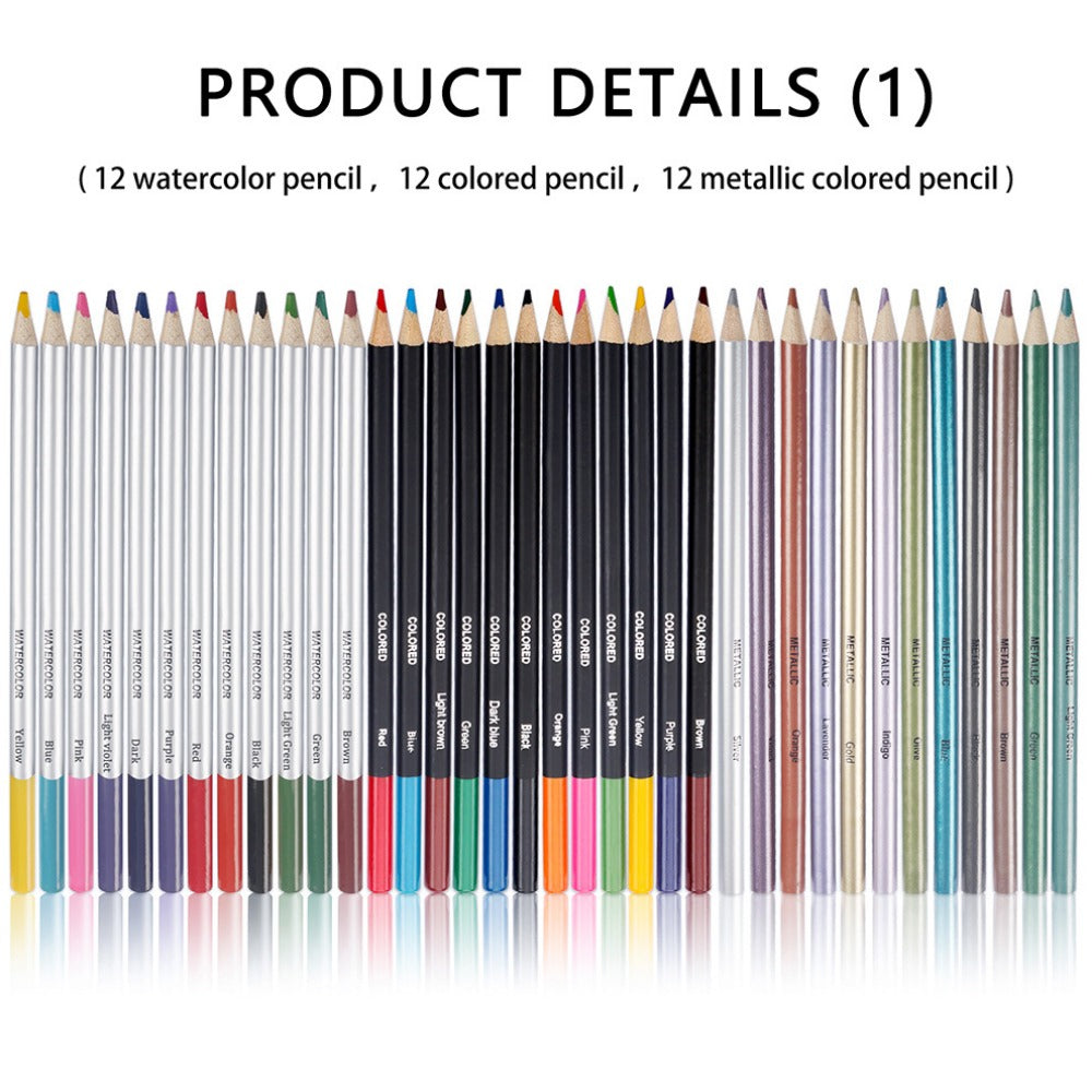 83 Sketching Color Pencil Set, Professional Art Drawing Pencils Stationery Set