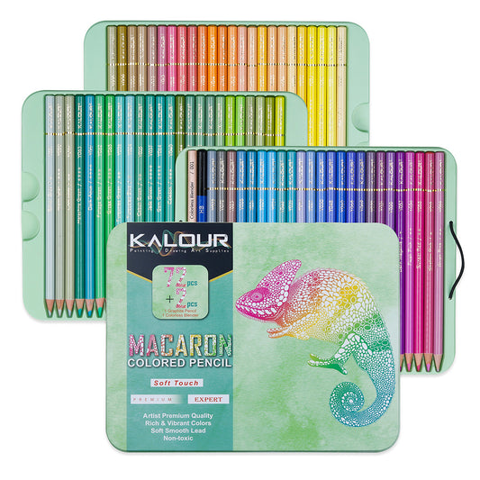 72 Colors Macaron Oil-based Colored Lead Pencils, Professional Colored Pencil Set, Art Drawing Pencil