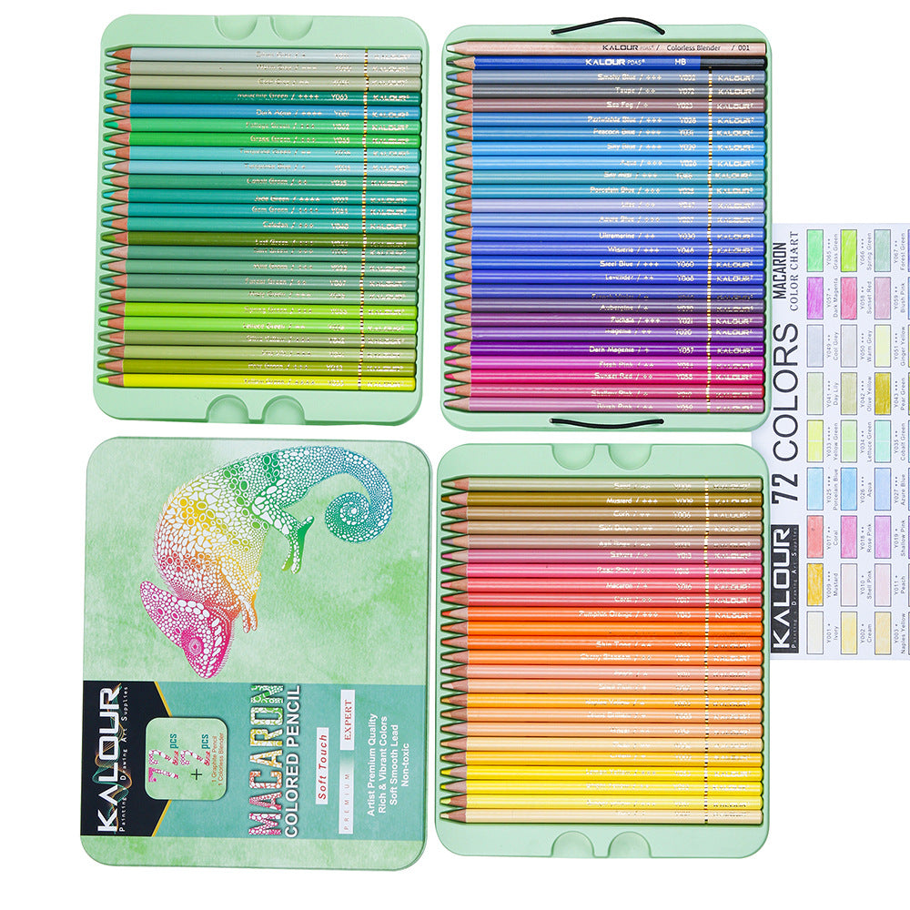 72 Colors Macaron Oil-based Colored Lead Pencils, Professional Colored Pencil Set, Art Drawing Pencil