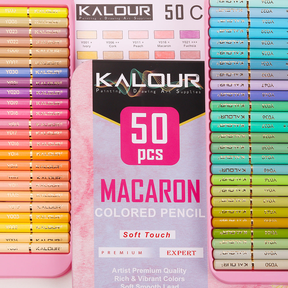 50 Colors Macaron Colored Pencils, Art Graffiti Pencils, Painting Colored Pencils Set