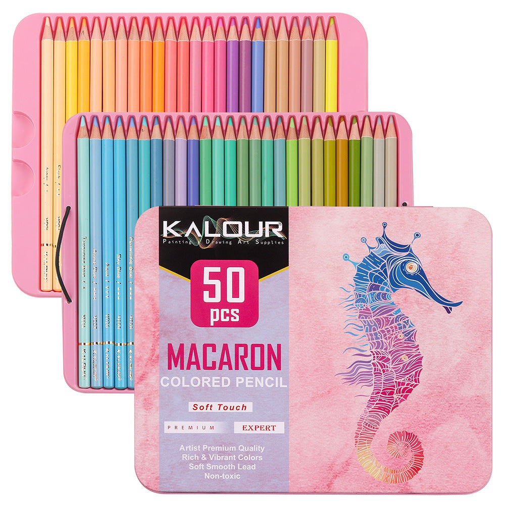 50 Colors Macaron Colored Pencils, Art Graffiti Pencils, Painting Colored Pencils Set