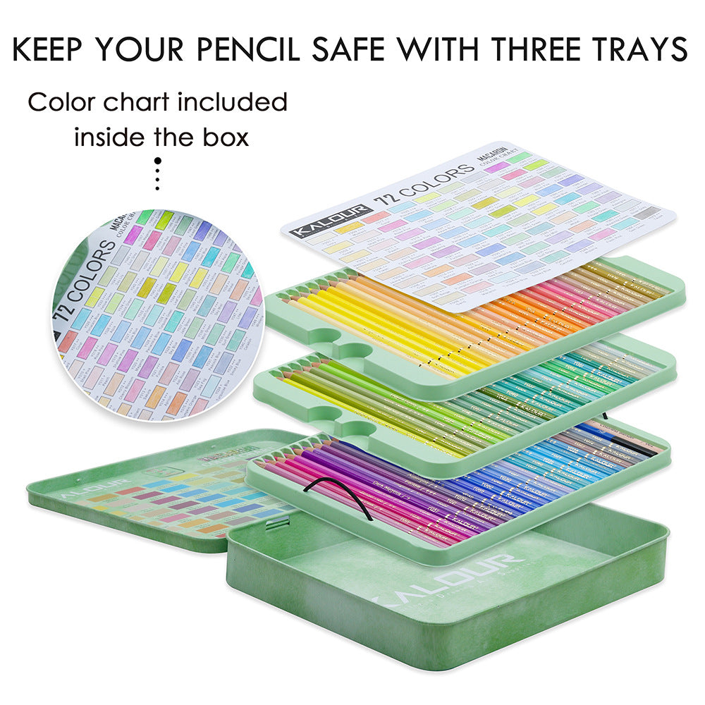 72 Colors Macaron Oil-based Colored Lead Pencils, Professional Colored Pencil Set, Art Drawing Pencil