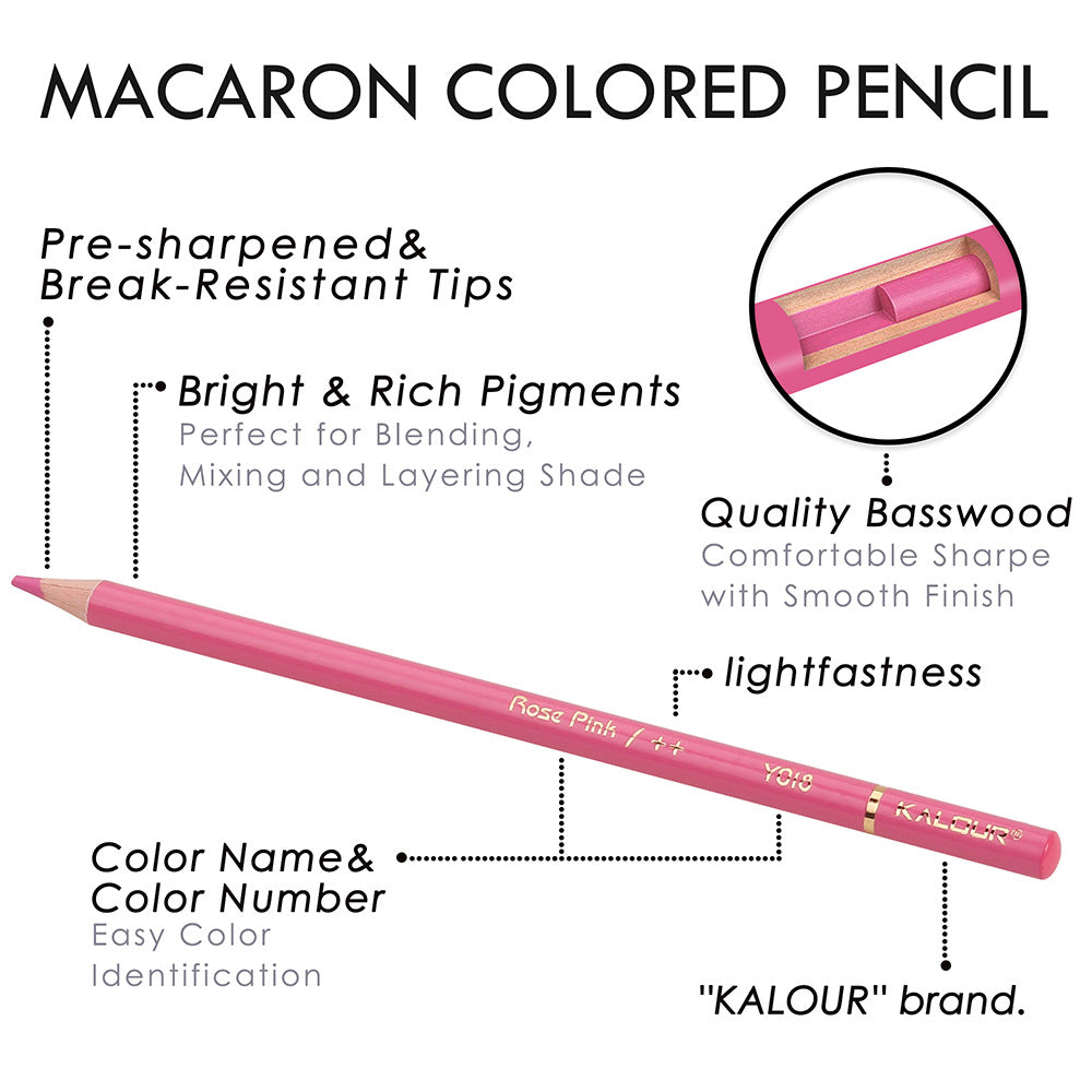 72 Colors Macaron Oil-based Colored Lead Pencils, Professional Colored Pencil Set, Art Drawing Pencil