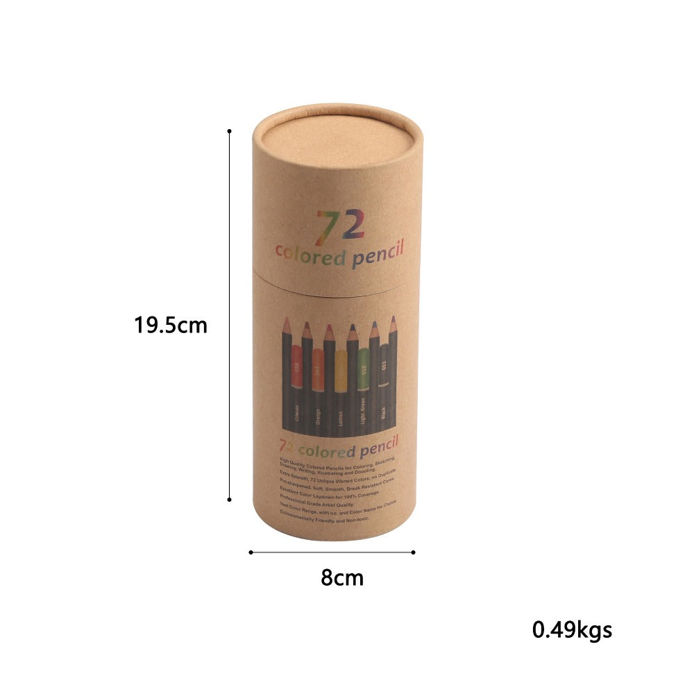 75 Colors Pencil Sets for Artist Painting and Mapping, Colored Lead Oil Colored Pencils with Paper Tube