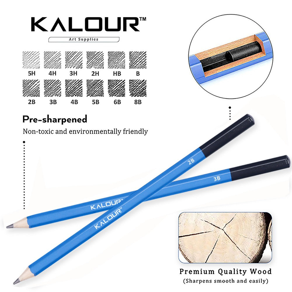 33 Sketching Pencil Set for Beginners, Artist Drawing Pencils Sketching Set, Drawing Pencil  Set