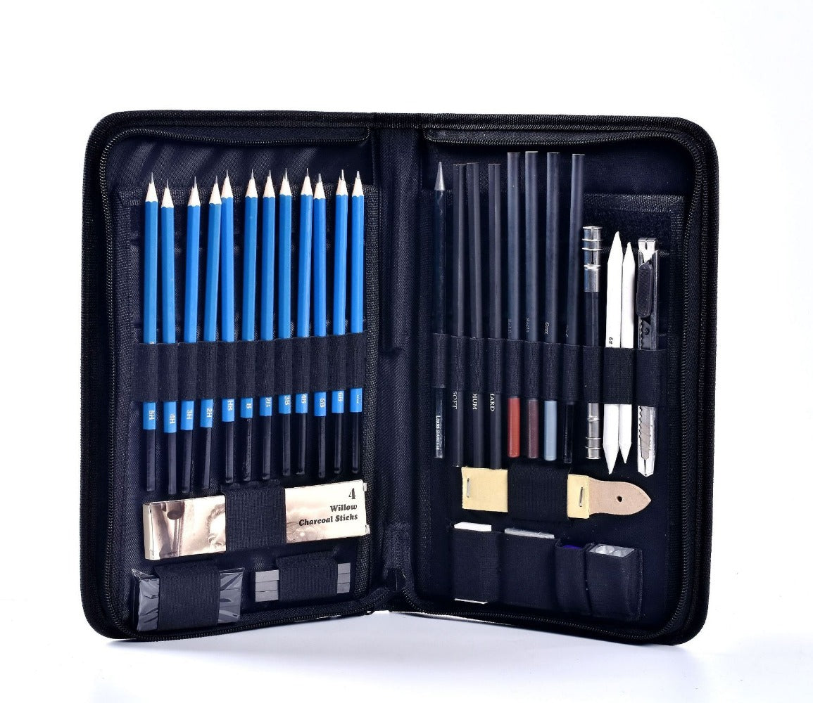 40 Sketching Pencil Set, Professional Sketching and Painting Art Supplies, Sketching Set